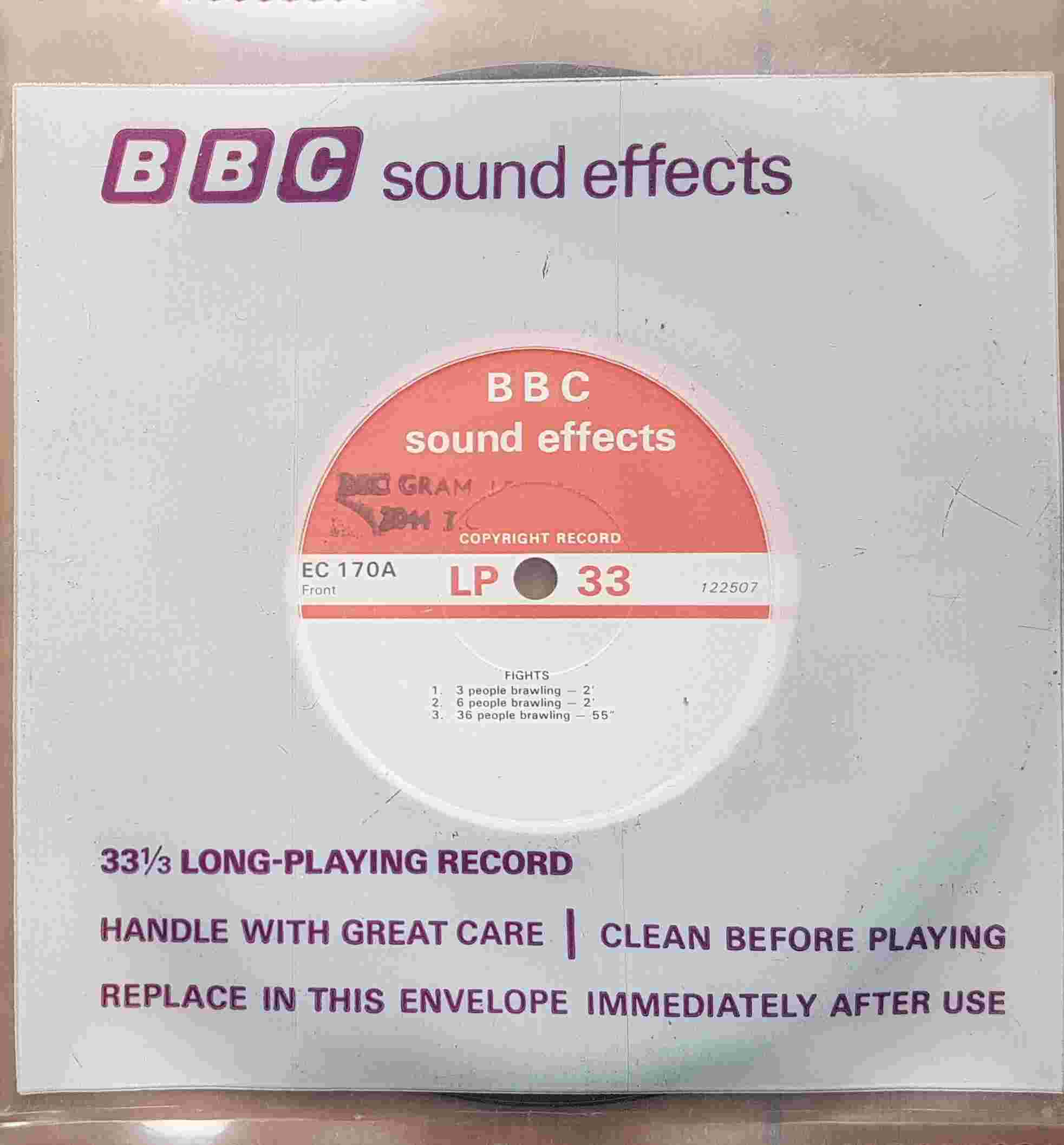 Picture of EC 170A Fights by artist Not registered from the BBC records and Tapes library